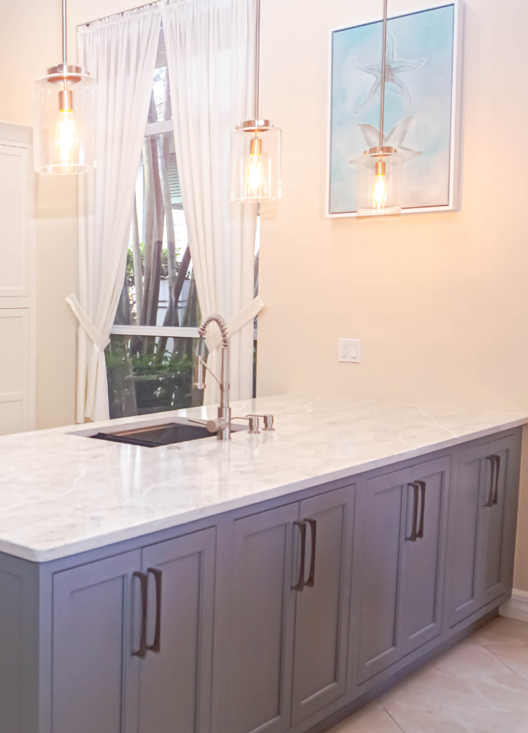 Kitchen Island Cabinets Gray